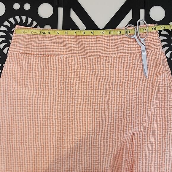 Izod XFG Women's Performance Stretch Orange Print Golf Skirt 10 - Picture 11 of 13